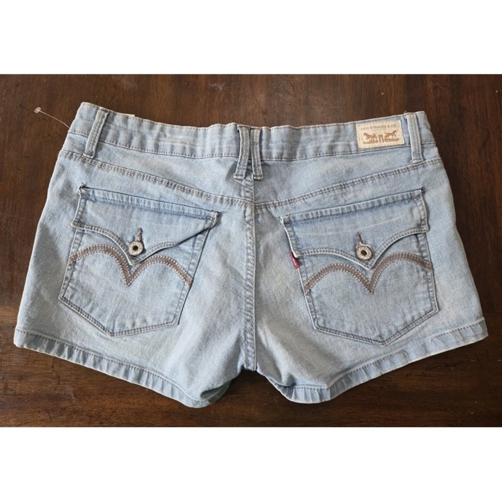 NWOT Levis 11 Shorty Short Light Blue Denim Jean Shorts 132015